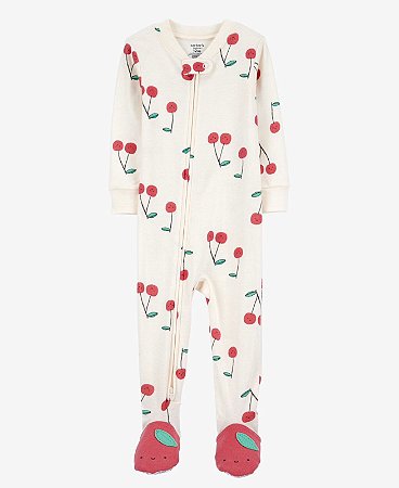 Pijama Macacão Cereja - 2T (2 a 3 anos) - Carter's
