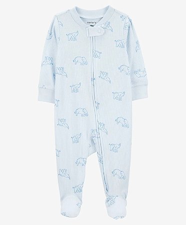 Pijama Macacão Elefante Azul - 9m (6 a 9 meses) - Carter's