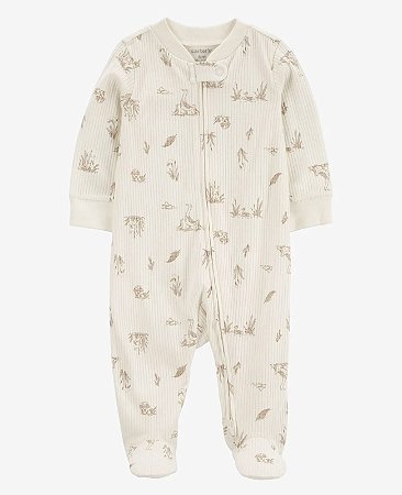 Pijama Macacão Pato Bege - 9m (6 a 9 meses) - Carter's
