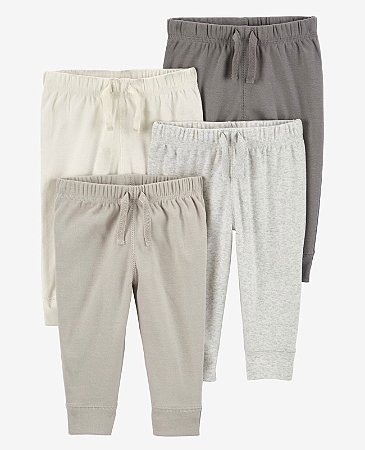 Kit 4 Calças Bege/Marrom - 6m (3 a 6 meses) - Carter's