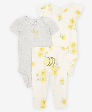 Conjunto 3 peças Abelhinha - 18m (12 a 18 meses) - Carter's