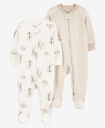 Kit 2 Pijamas Canguru Neutro - 9m (6 a 9 meses) - Carter's