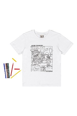 Blusa com Kit Canetinha Good Memories - Tam 4 - Quimby