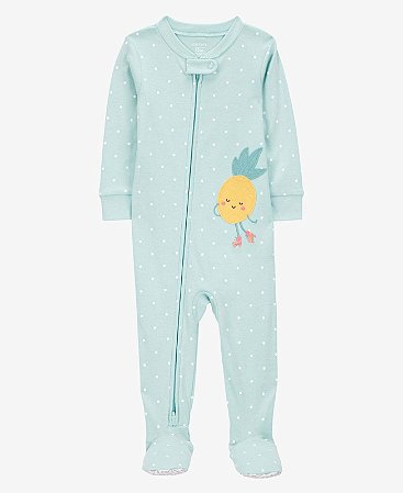 Pijama Turquesa Abacaxi - 4T (4 a 5 anos) - Carter's