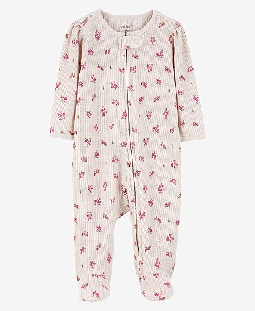 Pijama Termal Floral Rosa - RN - Carter's