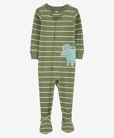 Pijama Verde Dino - 3T (3 a 4 anos) - Carter's