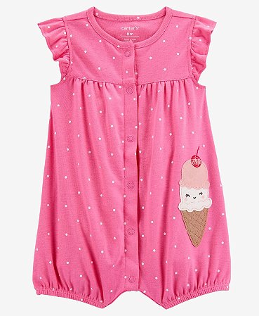 Romper Pink Sorvete - 24m (18 a 24 meses) - Carter's