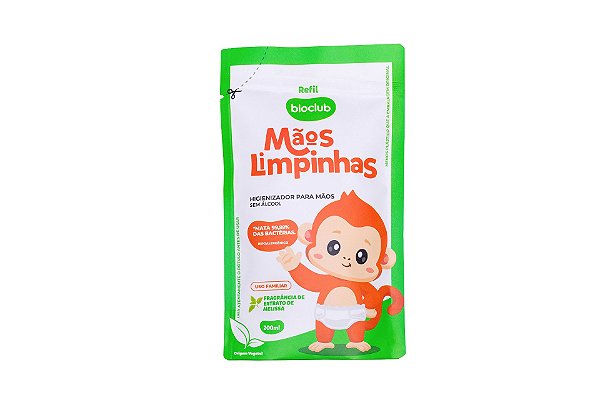 Refil Sache Mãos Limpinhas 200 ml - Bioclub Baby