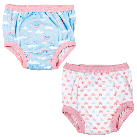 Kit Calcinhas Desfralde Arco Iris 2 a 3 anos - Buba