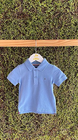 Polo Clássica Cloudy Azul Tam 6 - Tommy Hilfiger