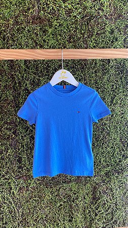 Camiseta Clássica Azul Spell Tam 4 - Tommy Hilfiger