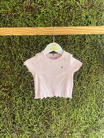Camiseta Ribana Ligth Rosa 24m - Tommy Hilfiger