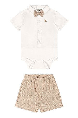 Conjunto Body Gravata Bege GG - Quimby