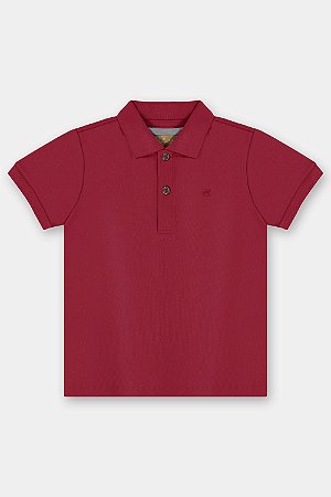 Polo Suedine Premium Vermelha Tam 1 - Up Baby