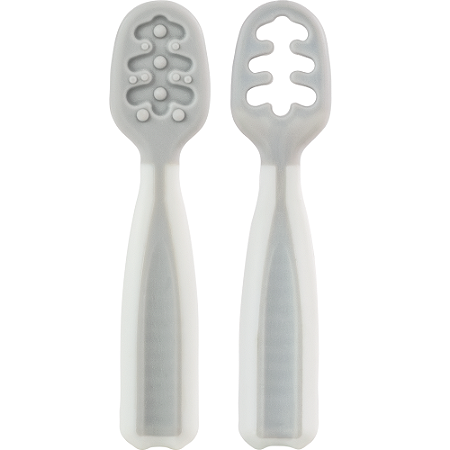 Kit 2 Colheres de Treinamento Cinza - Buba