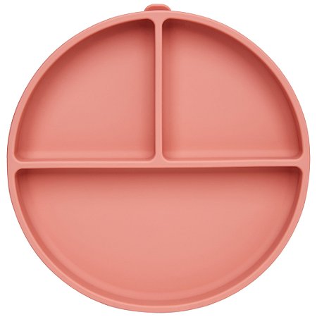Pratinho em Silicone com ventosa Rosa Escuro - Buba