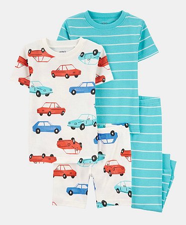 Kit Pijama 4 peças Carro 24m (18 a 24 meses) - Carter's