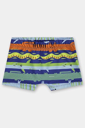 Sunga Boxer Azul/Laranja - 0 a 6 meses - Up Baby
