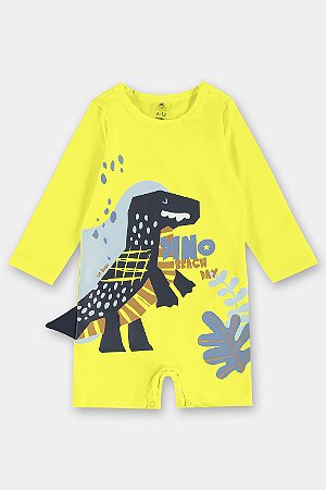 Macaquinho UV Amarelo Dino - 6 a 12 meses - Up Baby