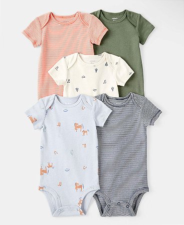 Kit 5 Bodys Cowboy - 9m (6 a 9 meses) - Carter's