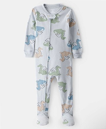 Pijama Dino Azul - 2T (2 a 3 anos) - Carter's