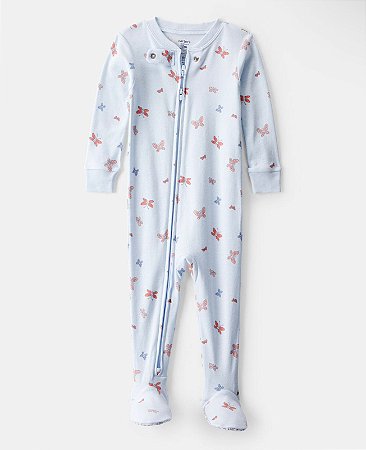 Pijama Borboleta Azul - 24m (18 a 24 meses) - Carter's
