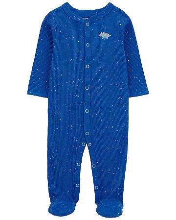 Pijama com pezinho Azul Dino - RN - Carter's