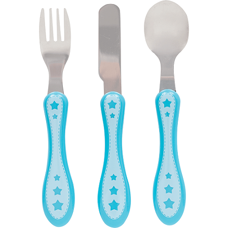 Kit 3 Talheres Estrelinha Azul - Buba