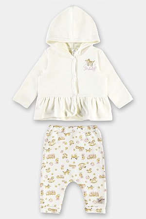 Conjunto Casaco Off Calça Brinquedos - Tam M - Up Baby