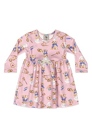 Vestido Cachorro Cozinha Rosa - Tam M - Quimby