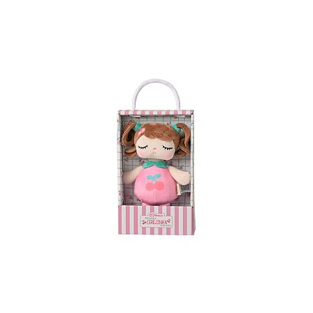 Boneca Mini Angela Frutas Cerejinha 20 cm - Metoo