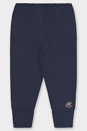 Calça em Suedine Azul Marinho - Tam M - Up Baby