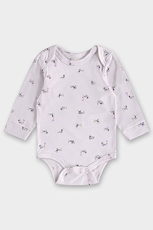 Body Manga Longa Rosinha Salsichinha - Tam GG - Up Baby