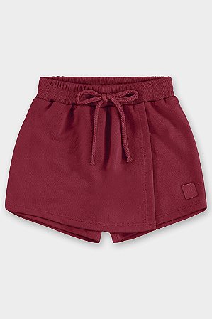 Short-Saia em Moletom Vermelho - Tam 6 - Up Baby
