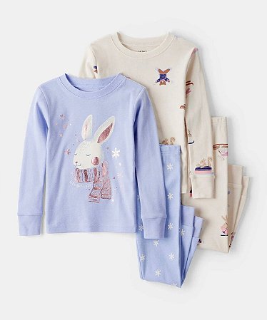 Kit 2 Pijamas Coelho/Star Bunny - 18m (12 a 18 meses) - Carter's