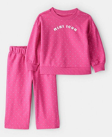 Conjunto Mini Icon Fucsia - 18m (12 a 18 meses) - Carter's