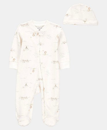 Pijama Macacão Leão + Touca - 9m (6 a 9 meses) - Carter's