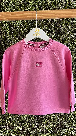 Moletom Rosa - Tam 3 (3 anos) - Tommy Hilfiger