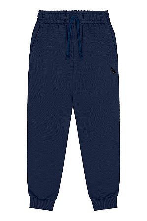 Calça em Moletom Azul Escuro - Tam 6 - Quimby