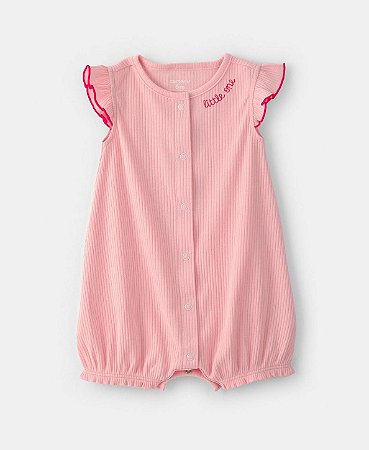 Romper Little One Ribana Rosa - 18m (12 a 18 meses) - Carter's