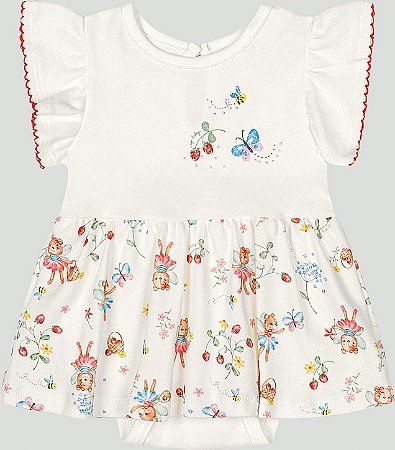 Body Vestido Urso Fada Tam GG - Up Baby
