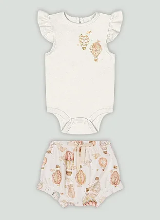 Conjunto Body Balão Tam RN - Up Baby