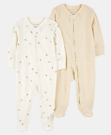 Kit 2 Macacões Amarelo Pintinho - 3m (1 a 3 meses) - Carter's