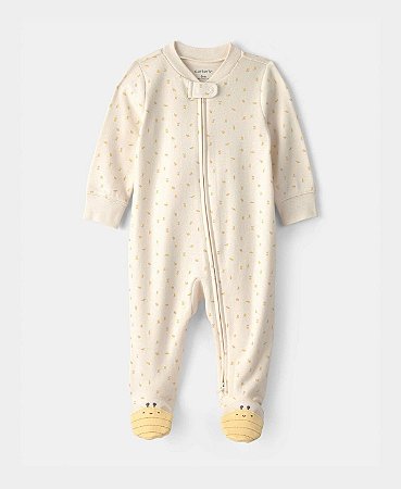 Pijama Macacão Abelha Ivory - RN - Carter's