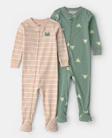 Kit 2 Macacões Verde Sapo - 18m (12 a 18 meses) - Carter's