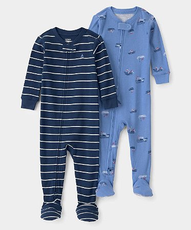 Kit 2 Macacões Barco Azul - 18m (12 a 18 meses) - Carter's