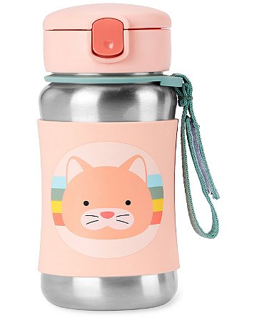 Garrafa de Aço Inox 350 ml Zoo Gatinha - Skip Hop