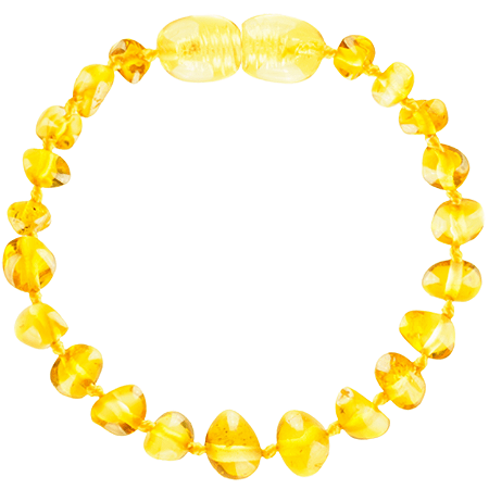 Pulseira de Âmbar Baroque Lemon 14 cm - Âmbar Baby Care