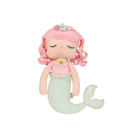 Boneca Angela Sereia Perola 33 cm - Metoo
