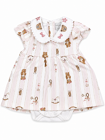 Vestido Body Gola Vintage Girl Tam GG - Mini & Co